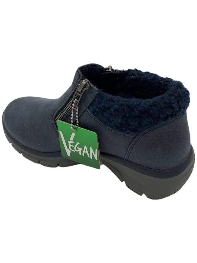 Skechers Easy Going Water Repellent Ankle Boots Social Mode Navy