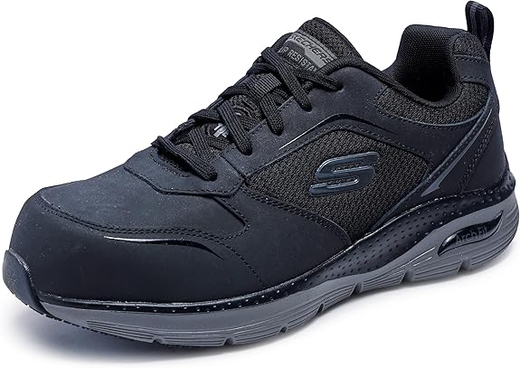 Skechers Mens Lace Up Safety Arch Fit Sr Comp Toe