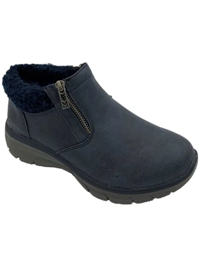 Skechers Easy Going Water Repellent Ankle Boots Social Mode Navy