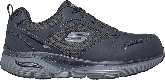 Skechers Mens Lace Up Safety Arch Fit Sr Comp Toe