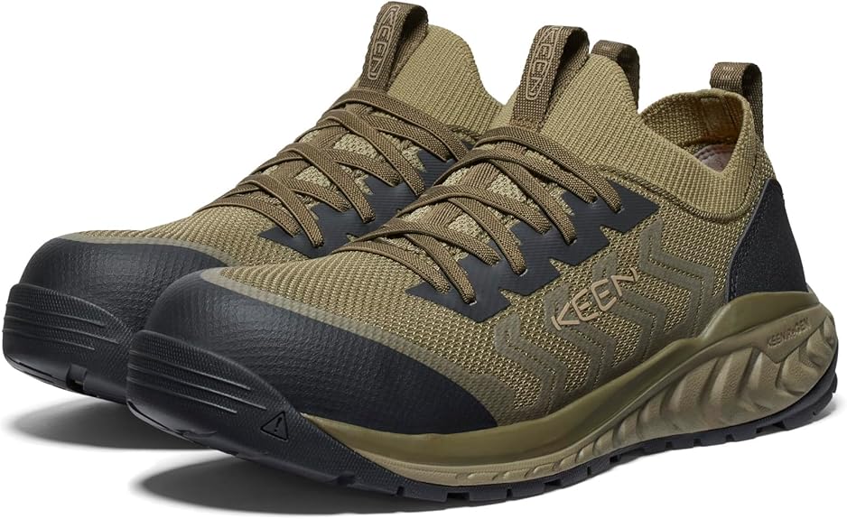 KEEN Utility Mens Arvada Shift Low Height Composite Toe Breathable Comfortable Slip on Work Sneakers