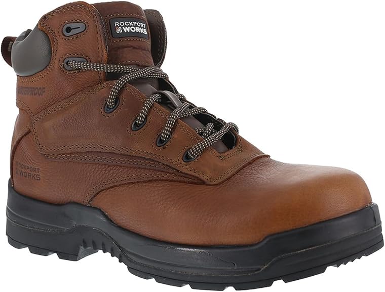 Rockport Works Men's More Energy Comp Toe 6" Work Boot Waterproof
