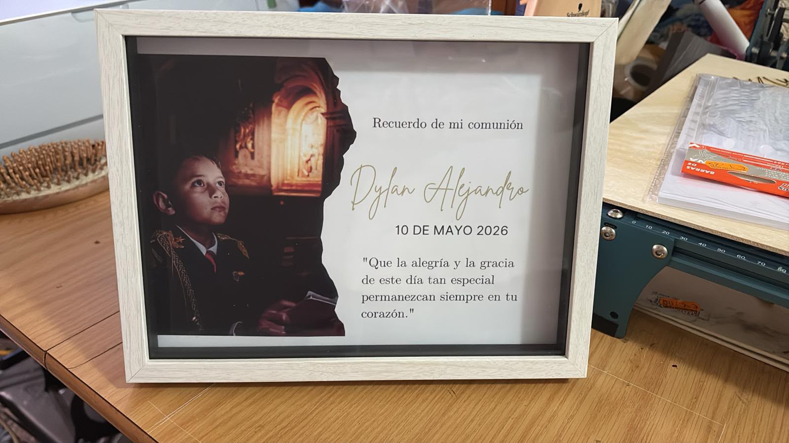 Marco personalizado de Primera Comunión
