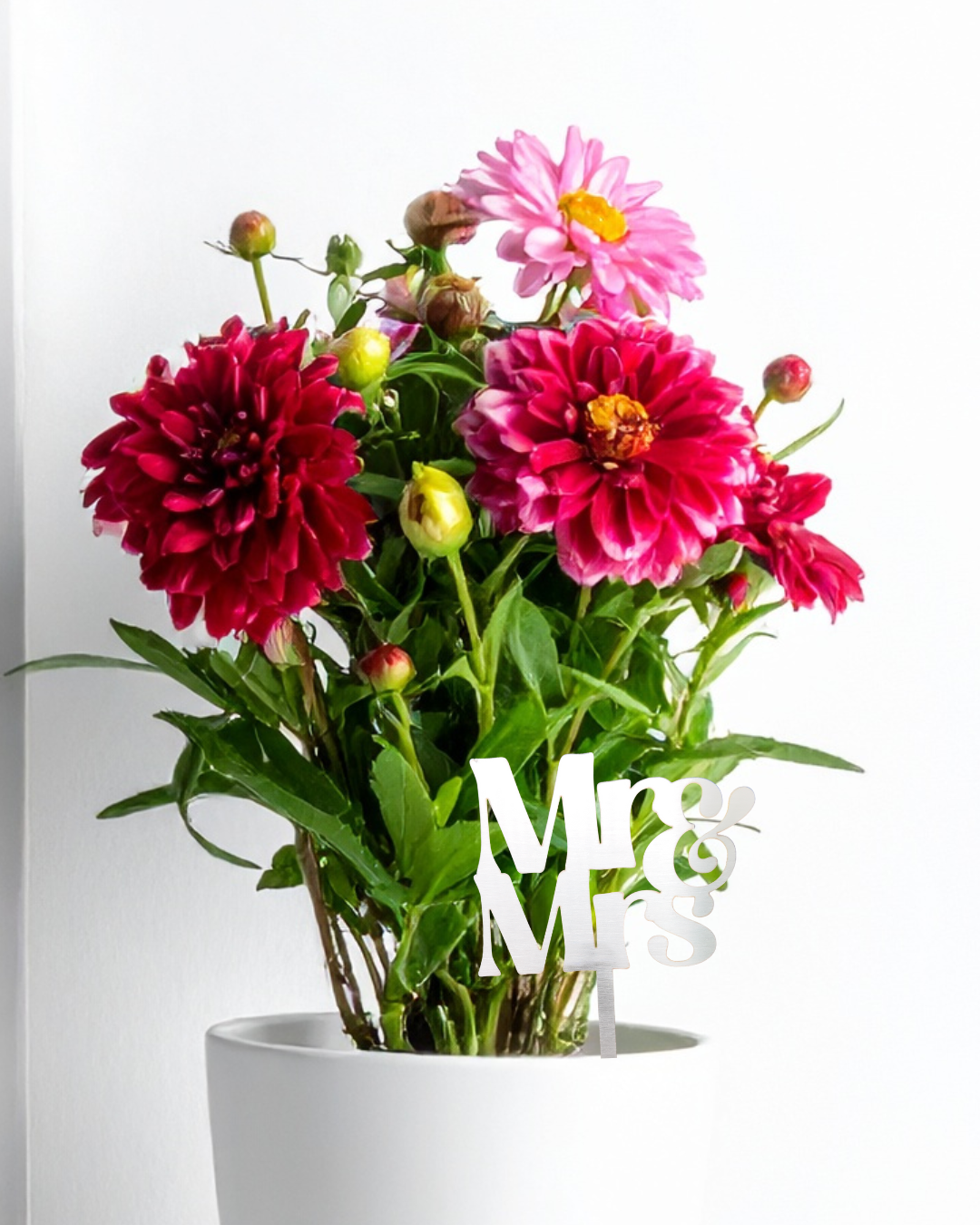 Edelstahl Tortenstecker „Mr & Mrs“ 