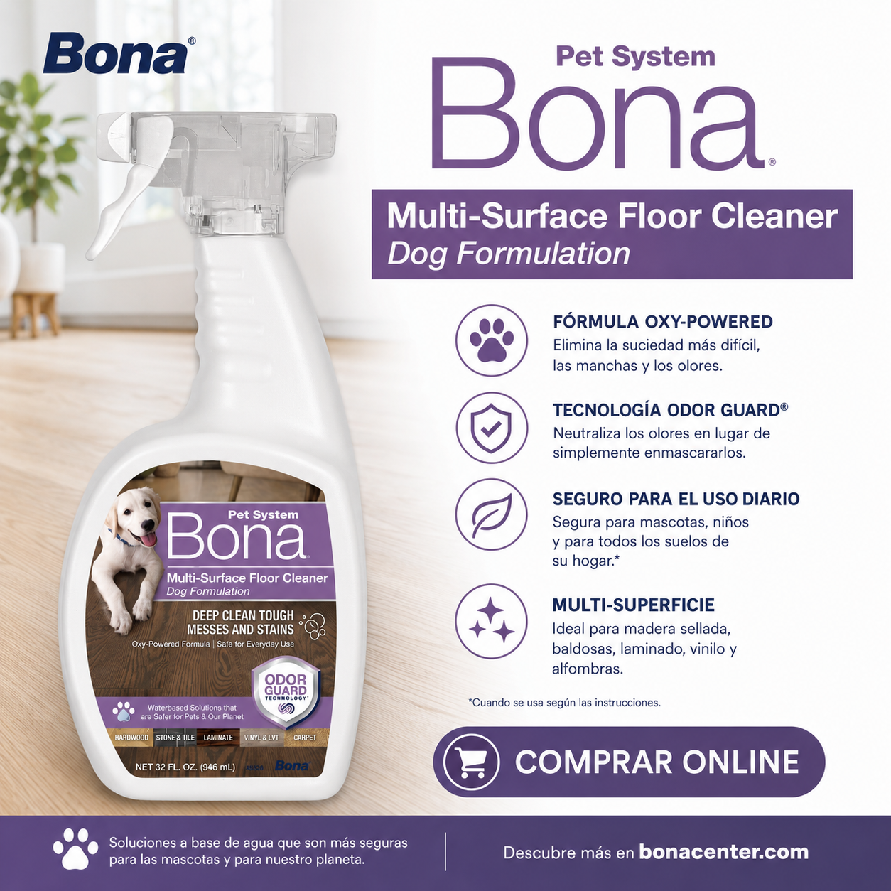 Limpiador para Pisos Bona Pet System