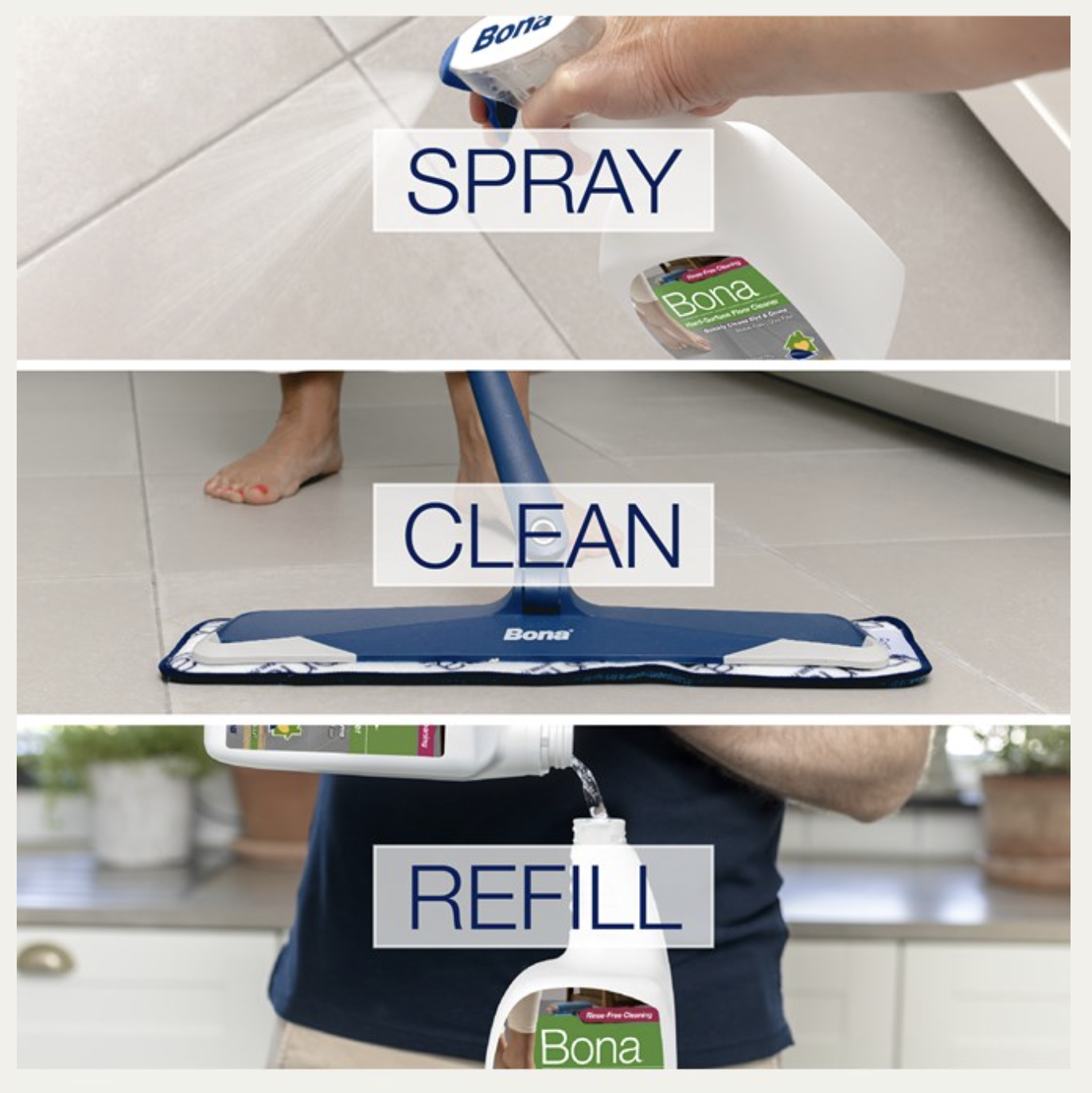 Bona Spray Limpiador de Pisos de Madera Barnizados