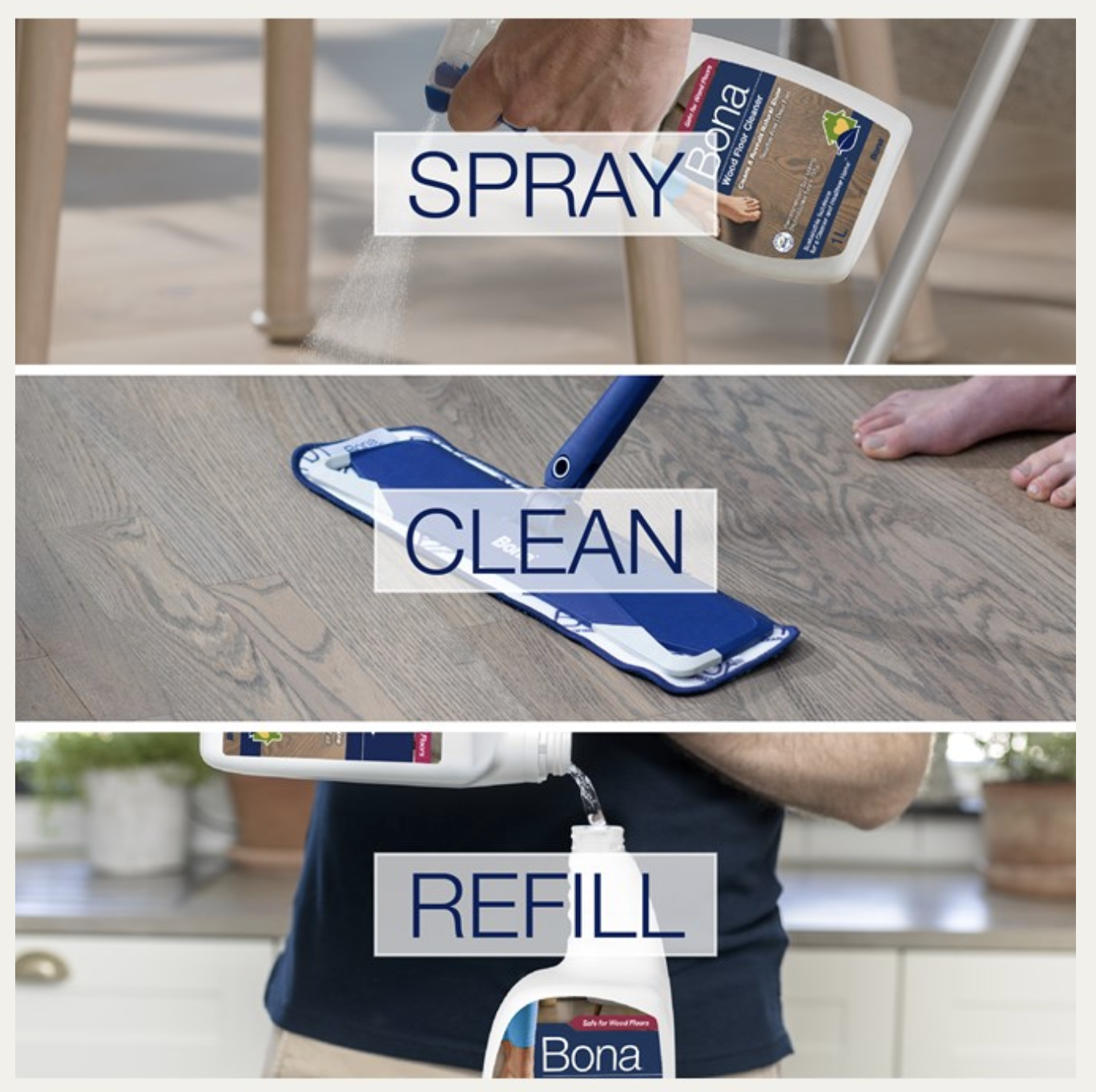 Bona Spray Limpiador de Pisos de Madera Barnizados