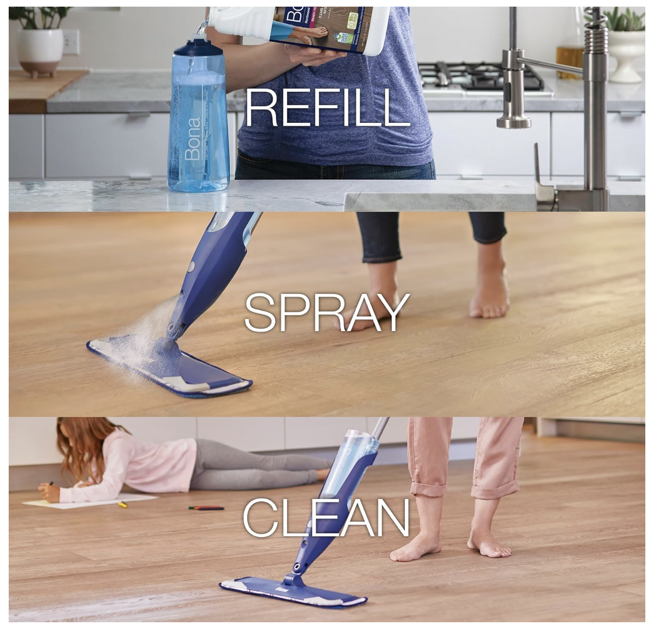 Bona Recarga de Limpiador de Pisos de Madera Barnizados 3.73 Litros