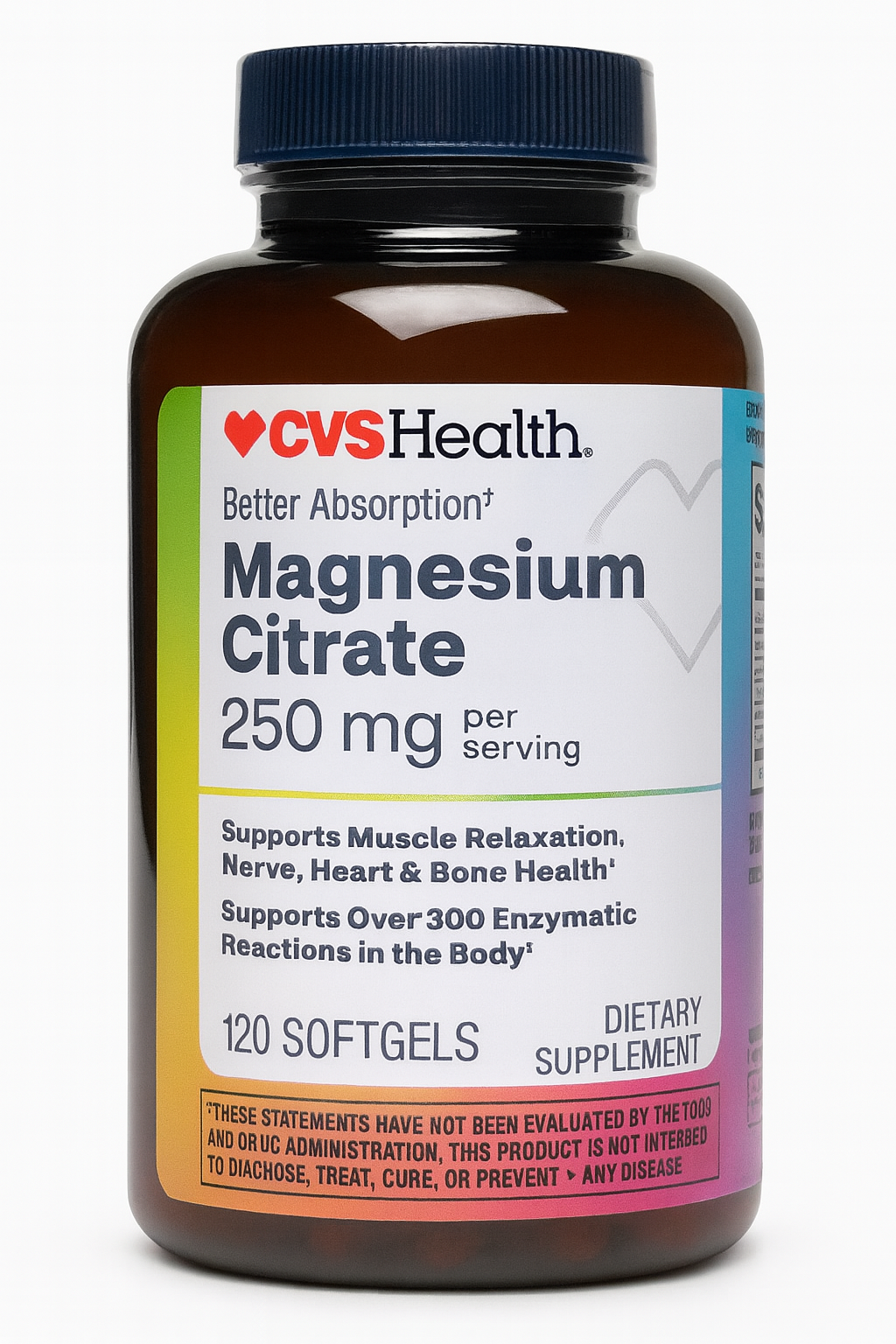 Citrato de Magnesio 120 cápsulas blandas de 250 mg