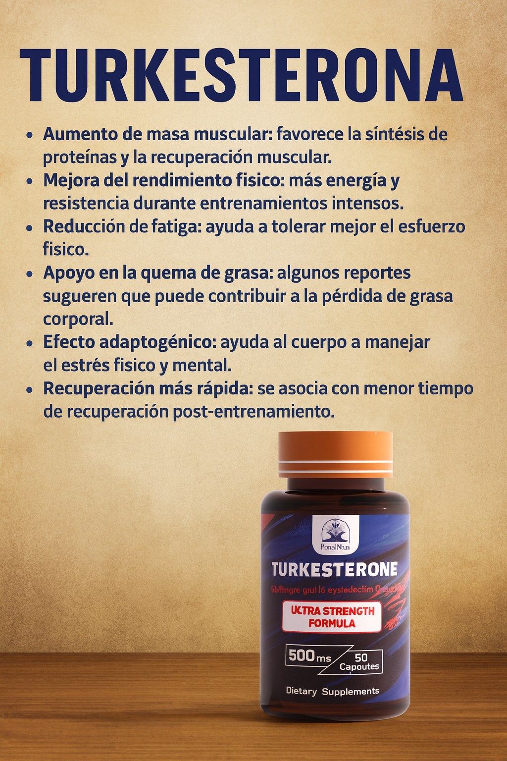 Turkesterona 500mg