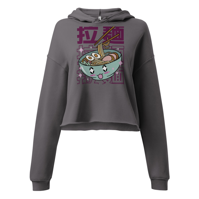 Ghrissi - Crop Hoodie mit Ramen-Print