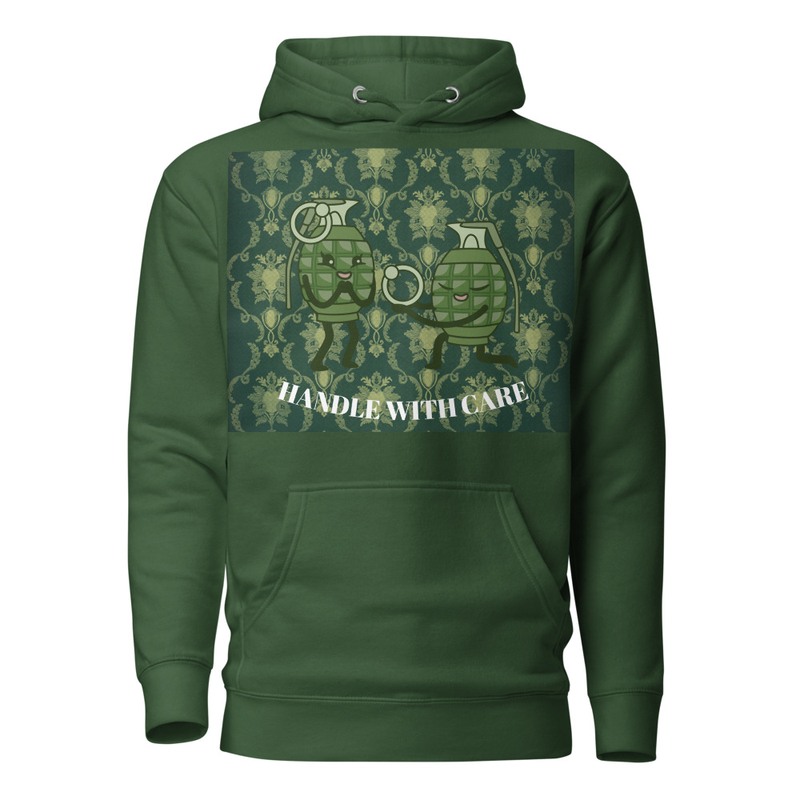 Ghrissi Herren Hoodie - Grüner Kapuzenpullover mit Grafik