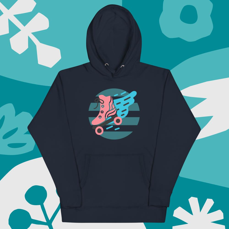 Unisex Hoodie Rollschuh 