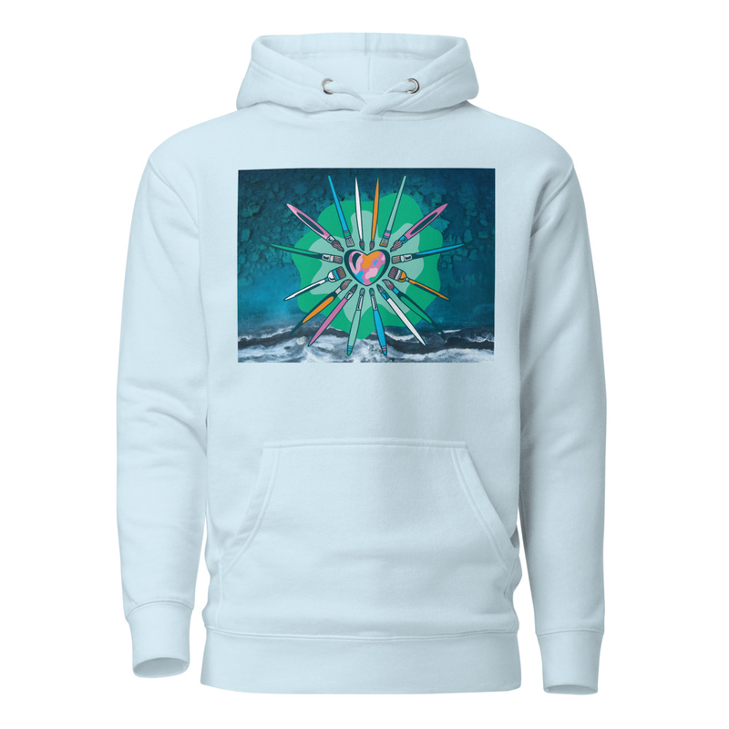Ghrissi Hoodie -  farbenfrohem Herz-Design