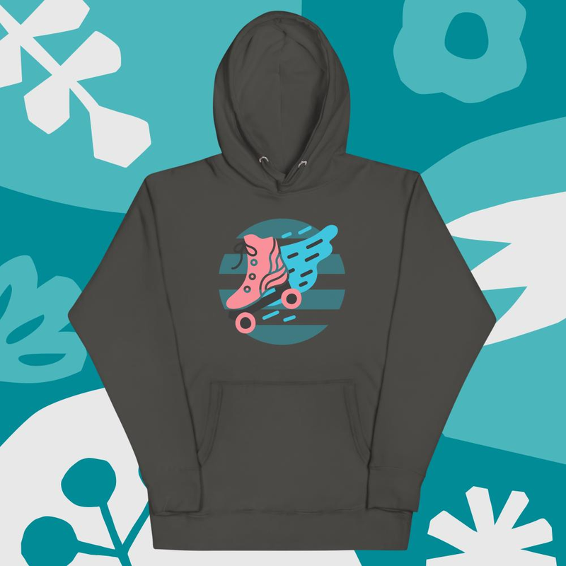Unisex Hoodie Rollschuh 