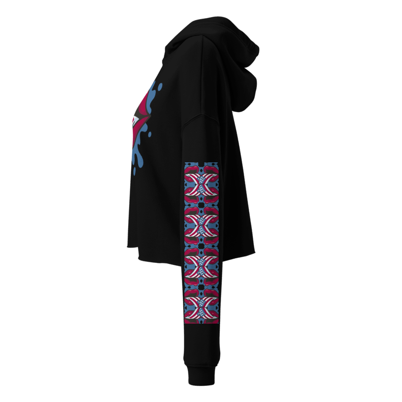 Ghrissi - Cropped Hoodie mit USA-Print