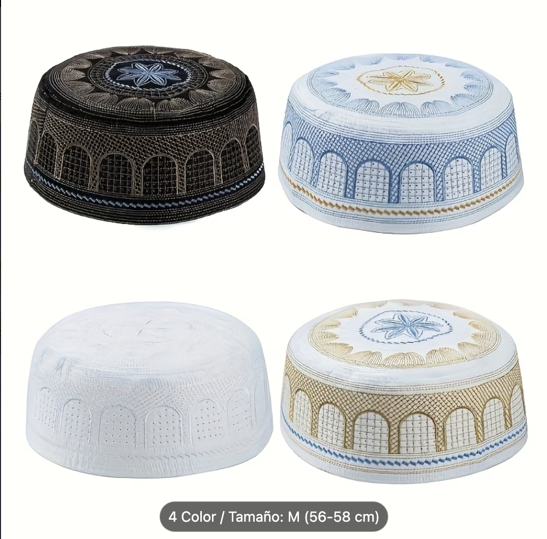 Gorra Kufi Musulmana para Hombres
