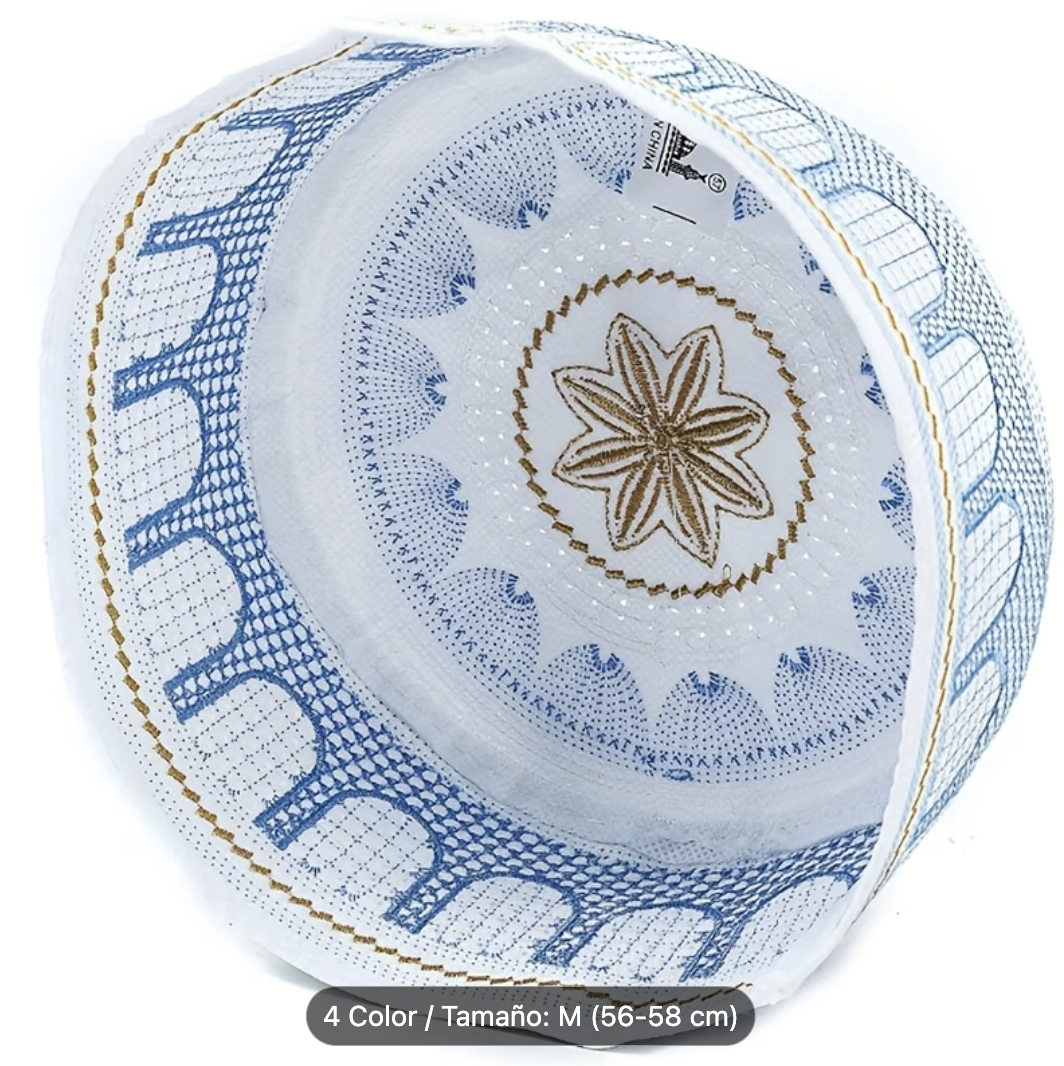 Gorra Kufi Musulmana para Hombres