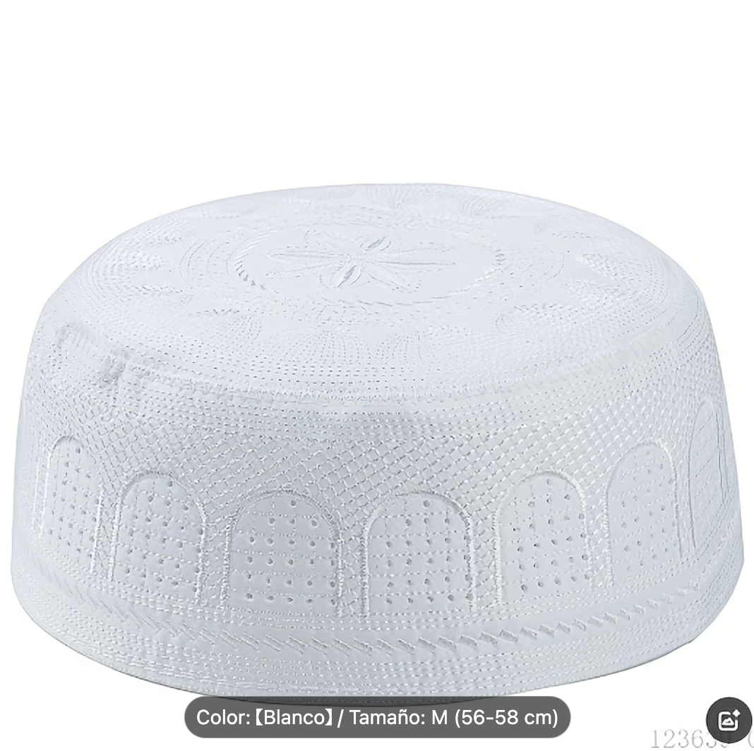 Gorra Kufi Musulmana para Hombres