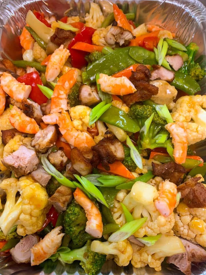 Mixed Vegetable and Shrimp Stir-Fry