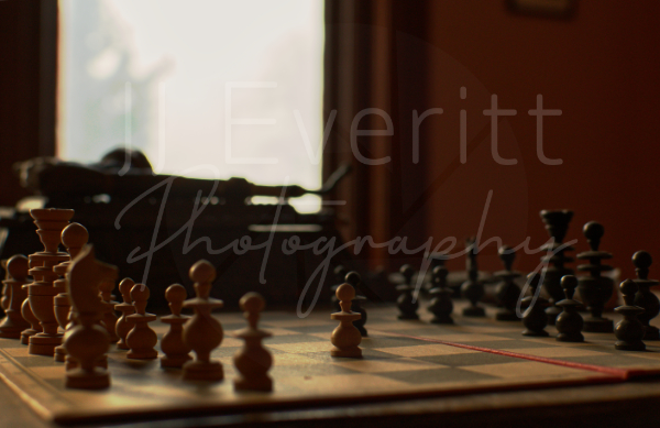 Antique Chessboard Wallpaper Image