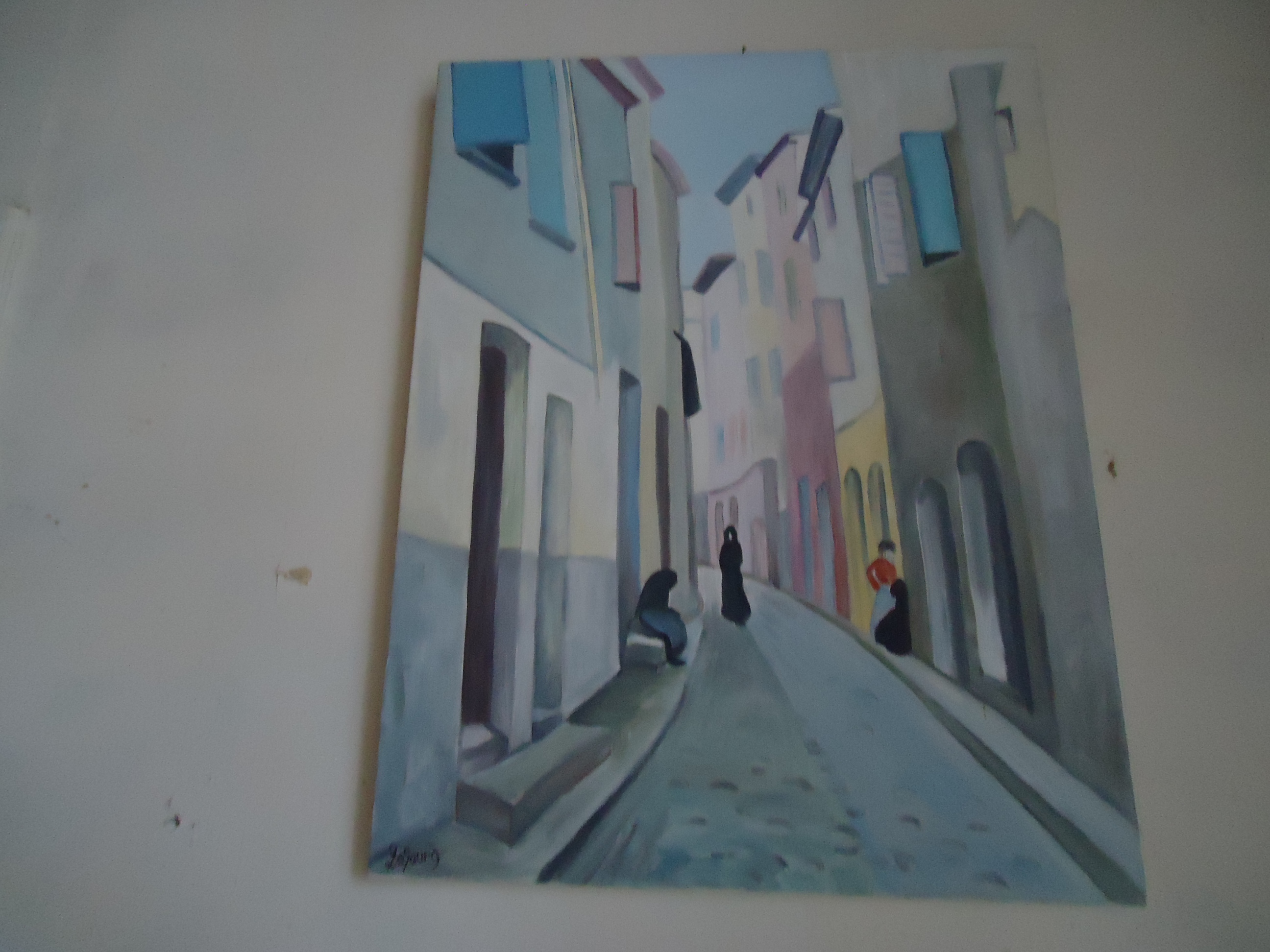 Tableau de rue pittoresque