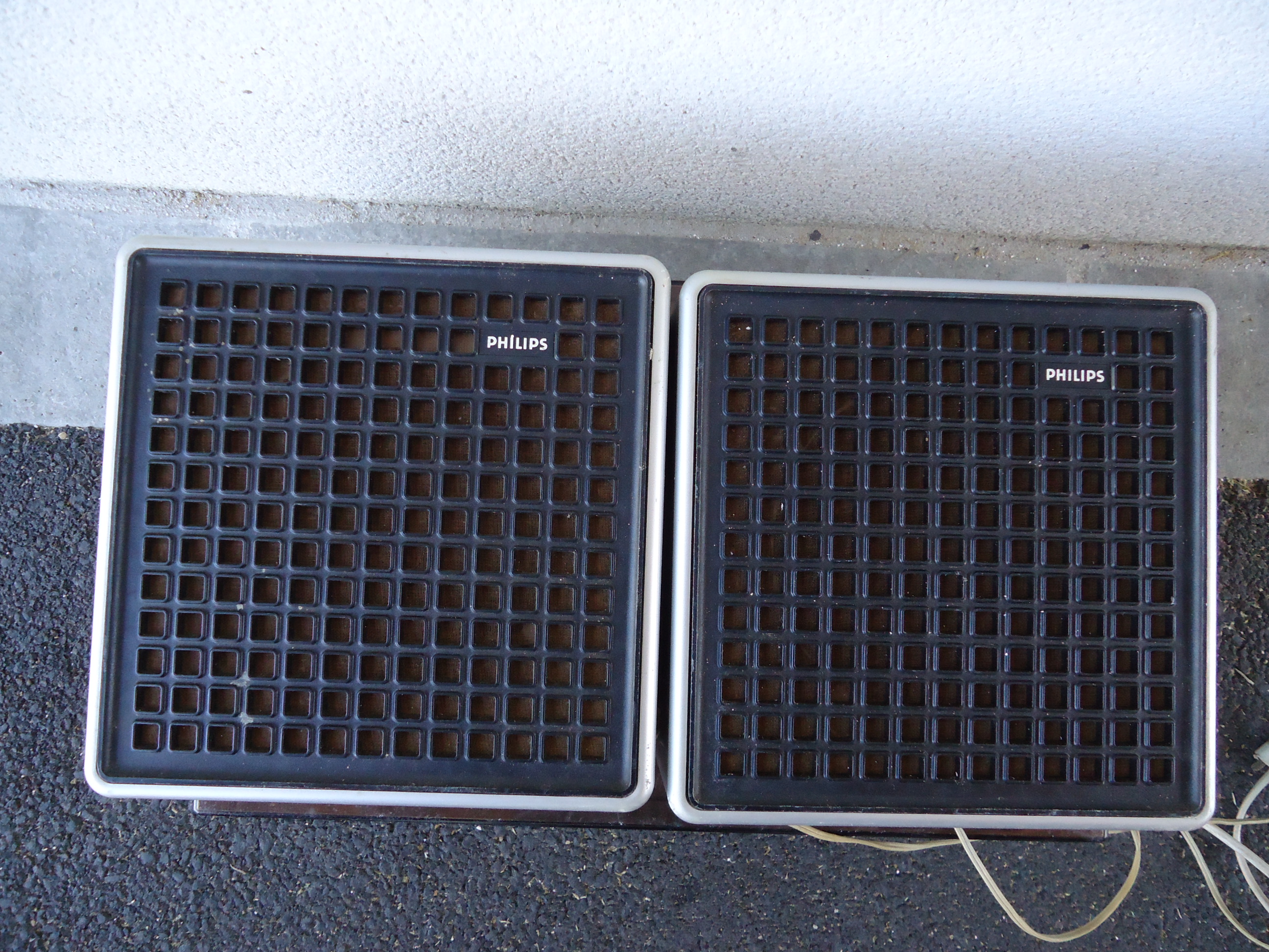 Enceintes Philips vintage