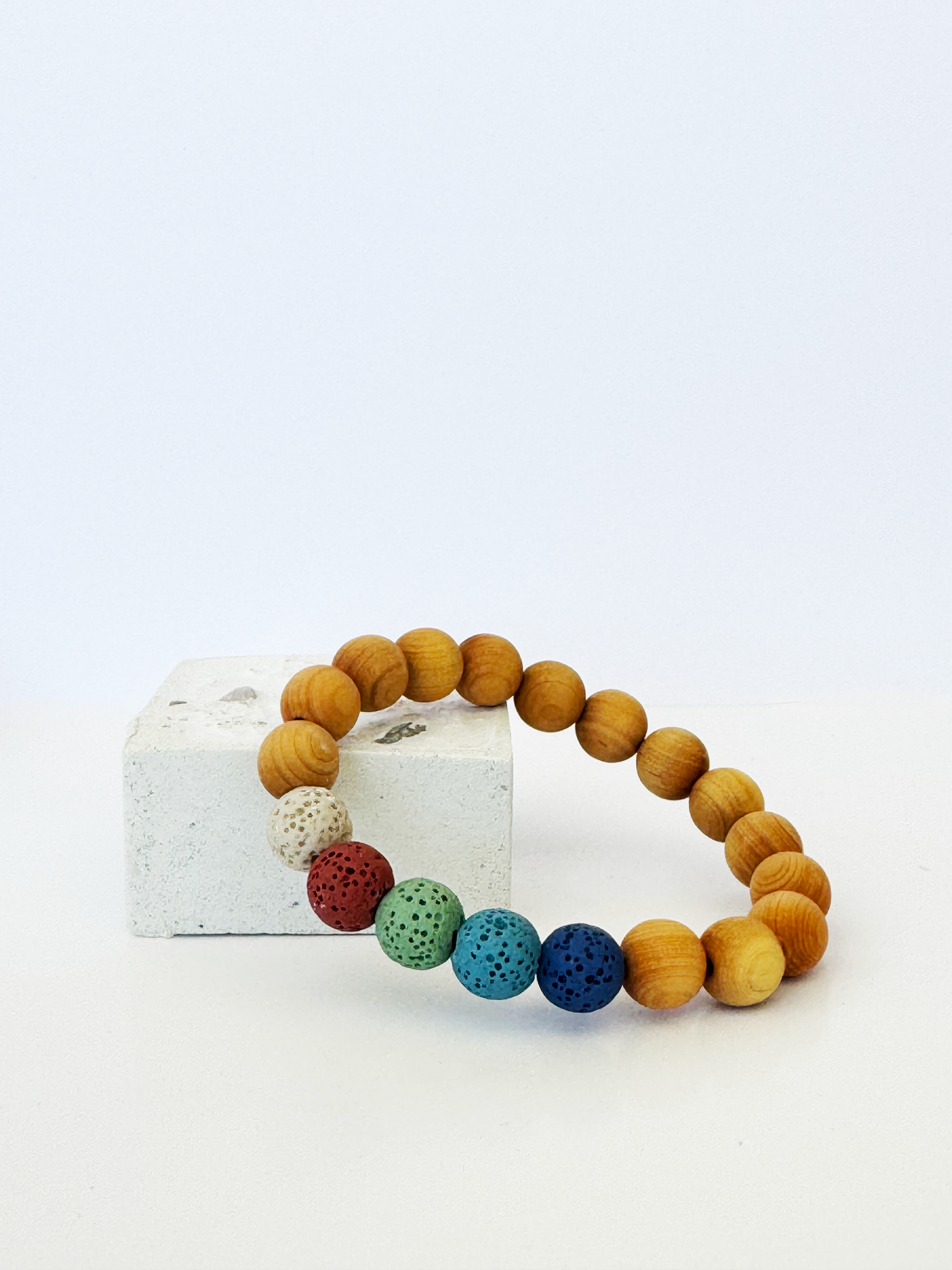 Colorful Bead Lava Bracelet