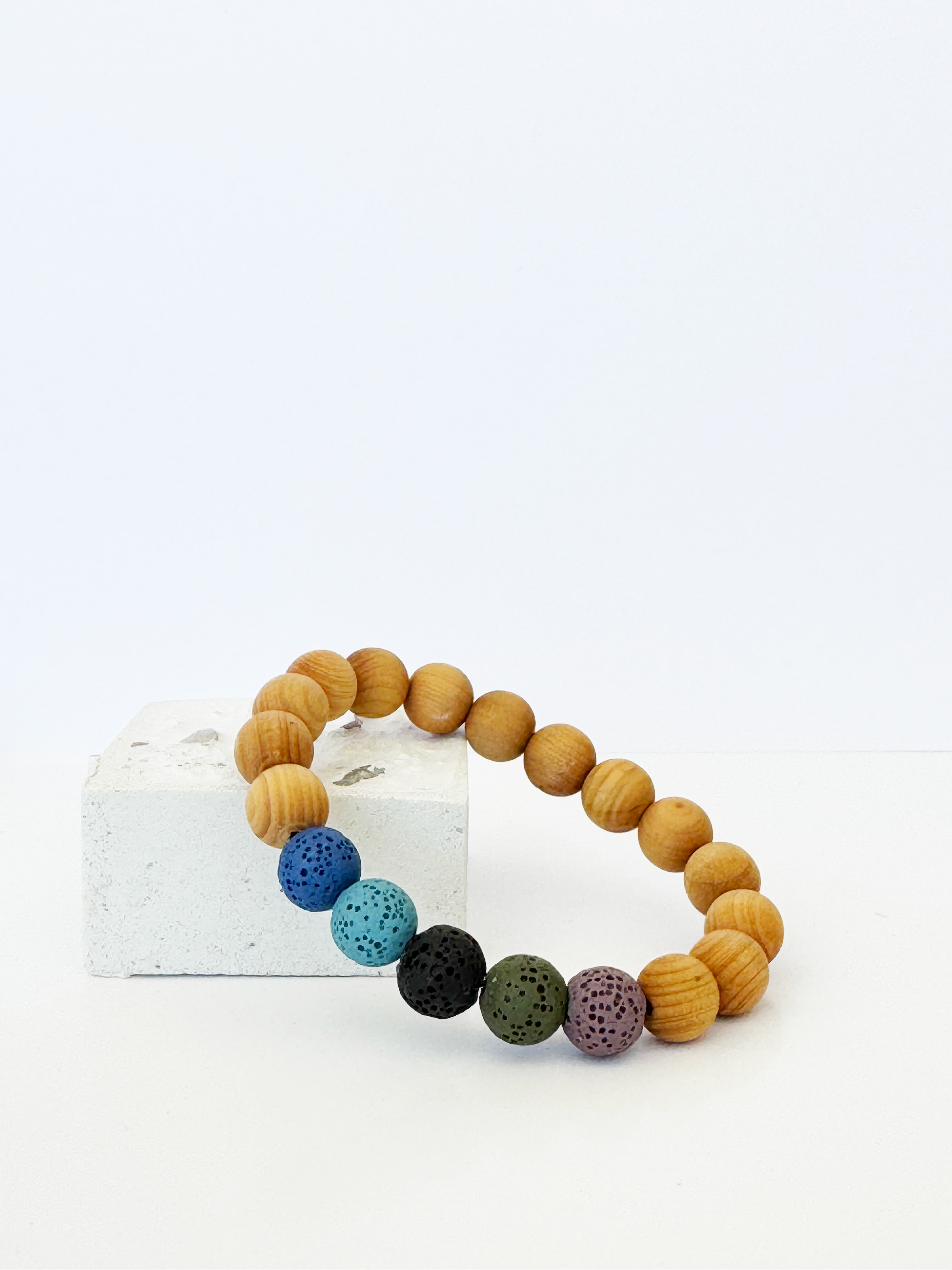 Colorful Bead Lava Bracelet