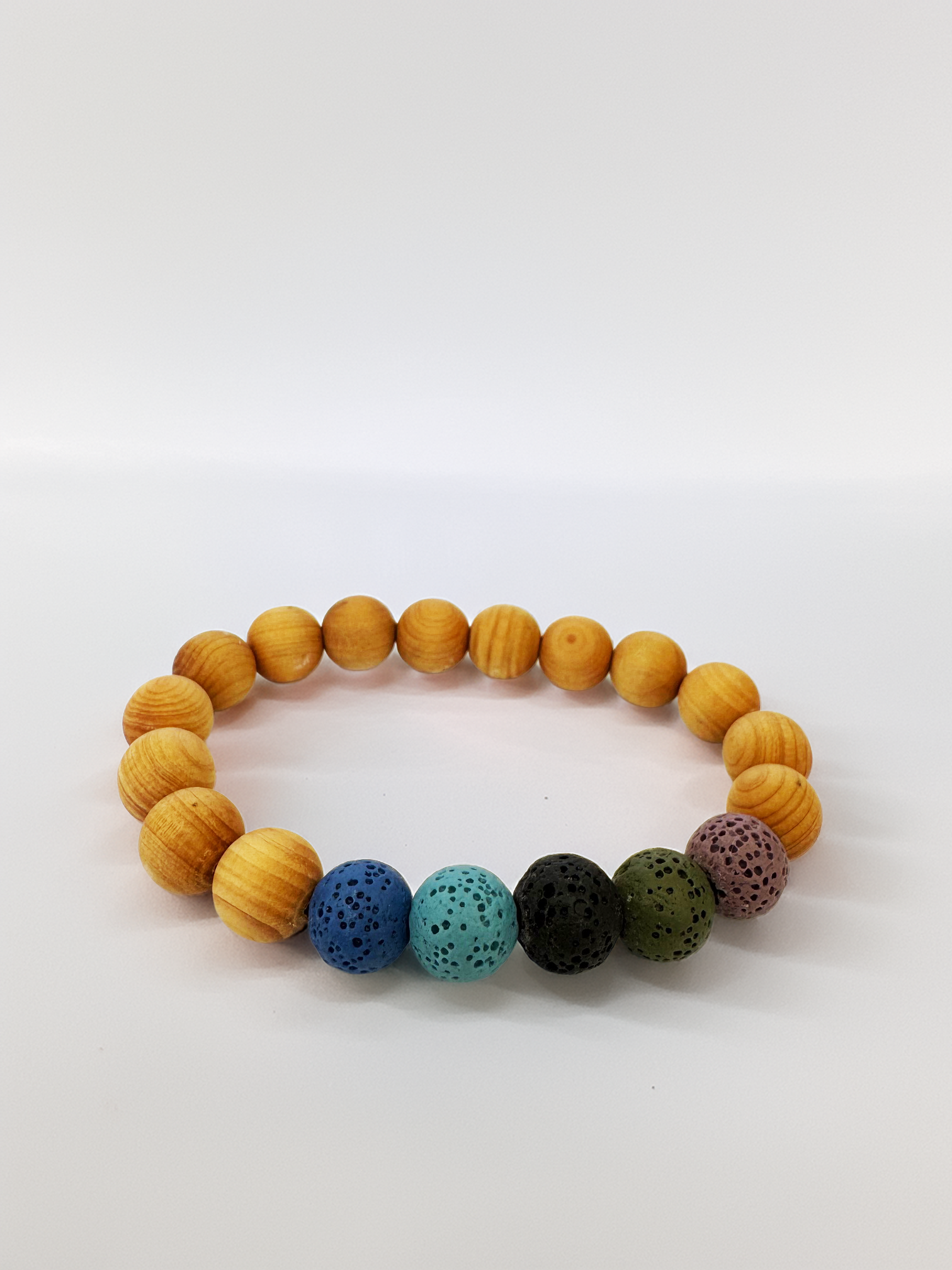Colorful Bead Lava Bracelet
