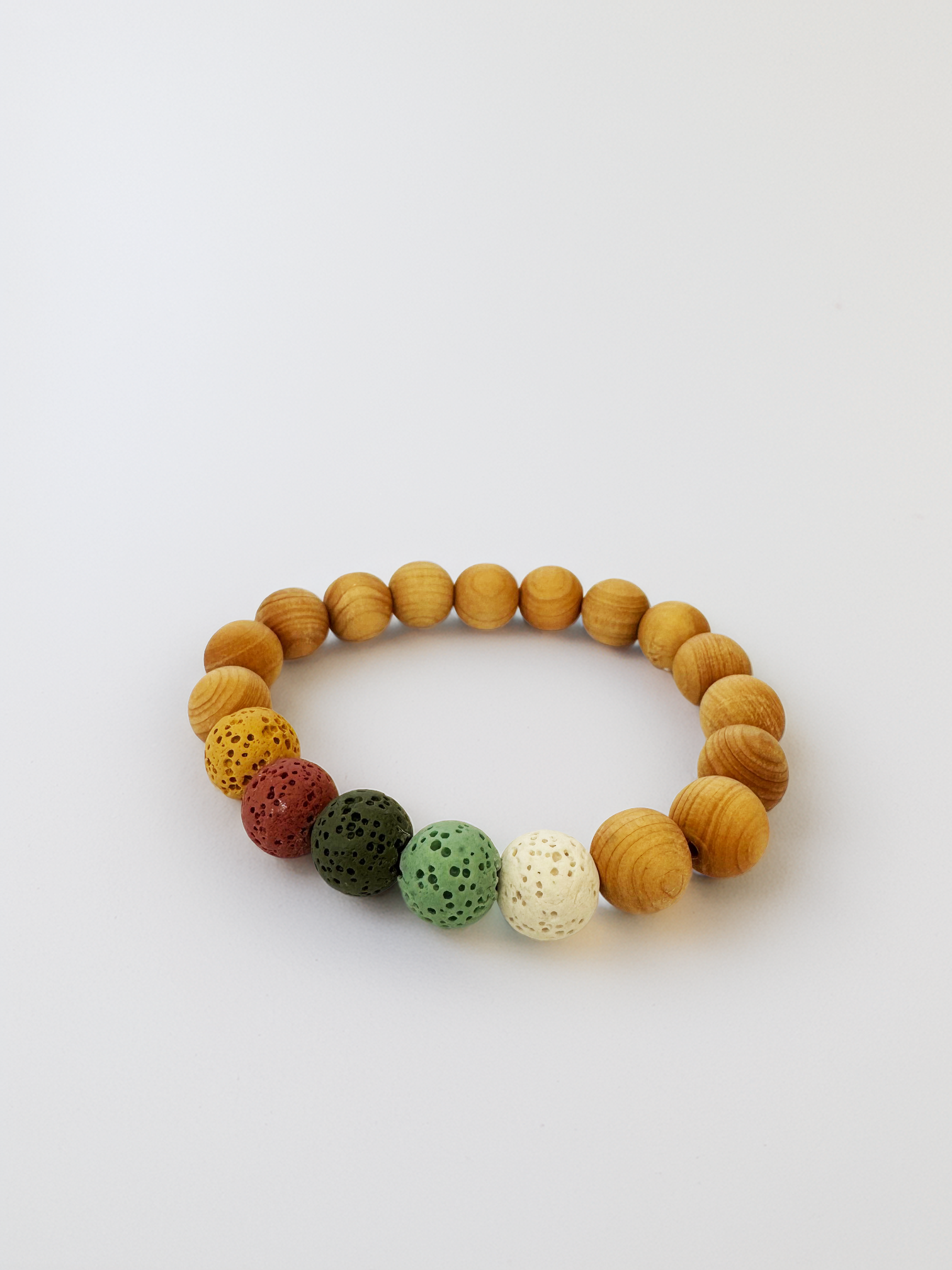 Colorful Bead Lava Bracelet