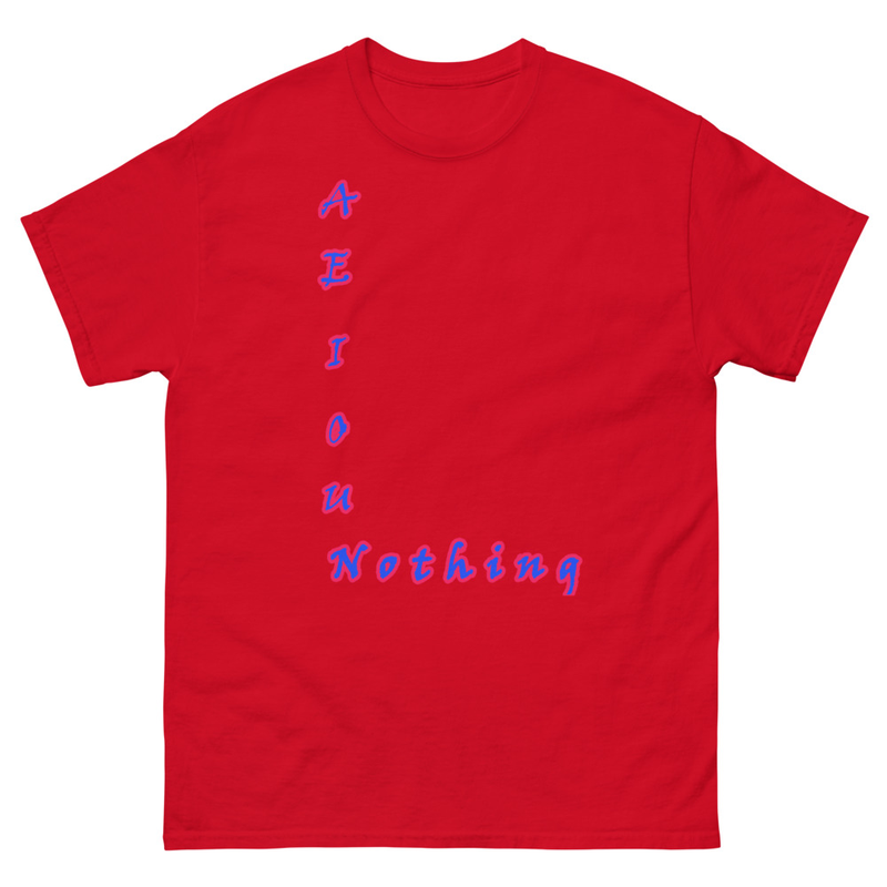 aeiouNothing – Wordplay Graphic T‑Shirt | Eteemology