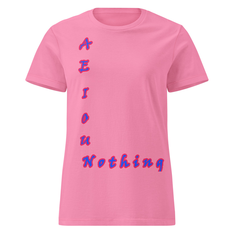 aeiouNothing – Wordplay Graphic T‑Shirt | Eteemology