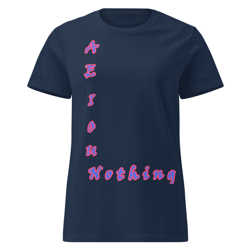 aeiouNothing – Wordplay Graphic T‑Shirt | Eteemology
