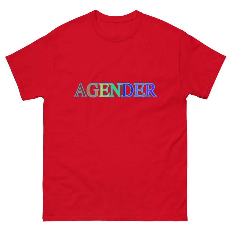 Agender – Wordplay Graphic T‑Shirt | Eteemology