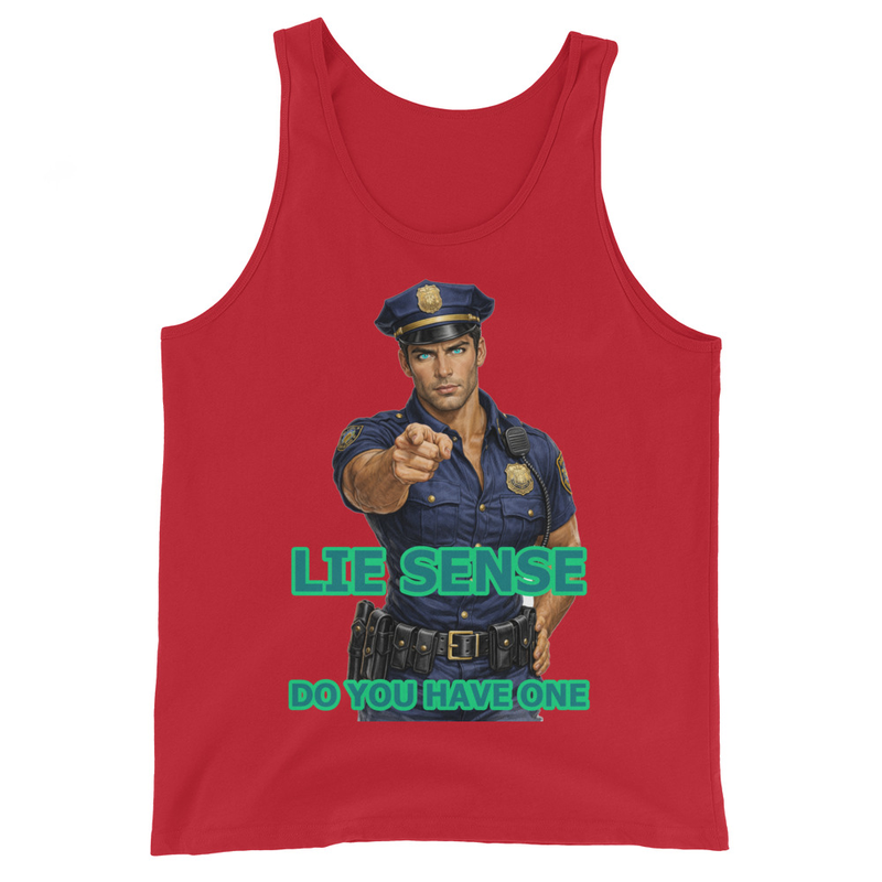 Lie Sense Male Cop – Wordplay Graphic T‑Shirt | Eteemology