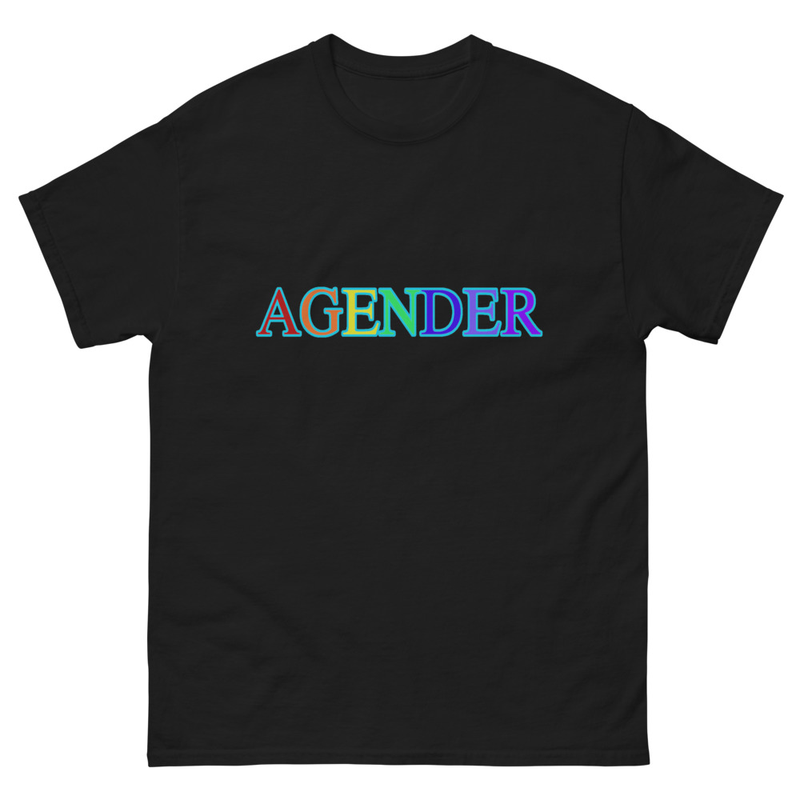 Agender – Wordplay Graphic T‑Shirt | Eteemology