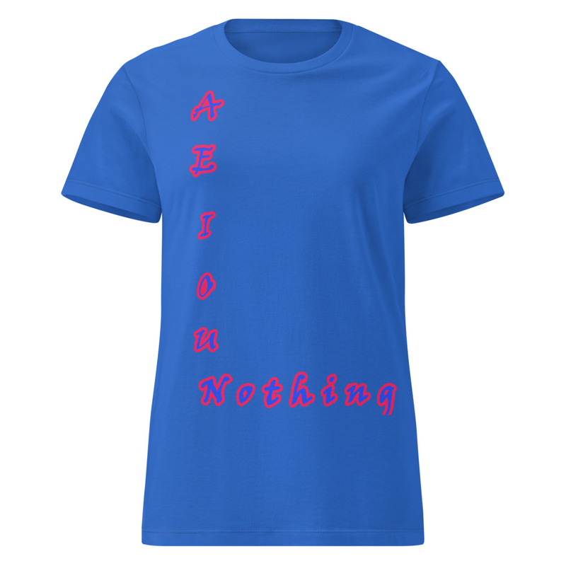 aeiouNothing – Wordplay Graphic T‑Shirt | Eteemology