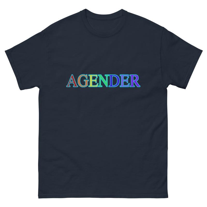 Agender – Wordplay Graphic T‑Shirt | Eteemology
