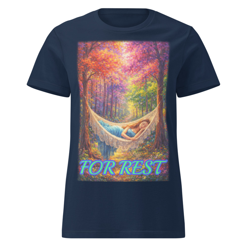 For Rest – Womens Wordplay Graphic T‑Shirt | Eteemology