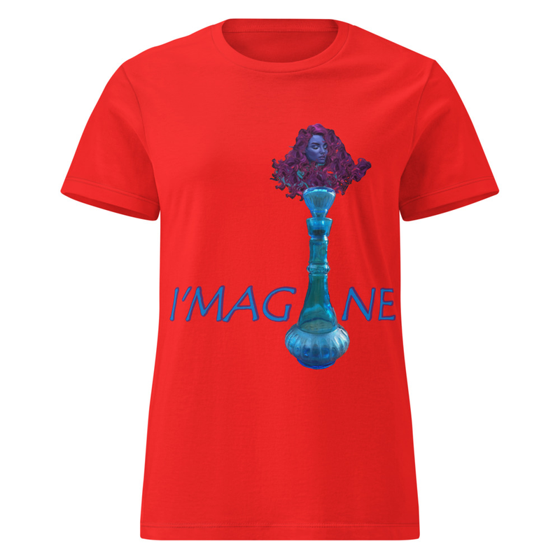 I’magine – Womens Wordplay Graphic T‑Shirt | Eteemology