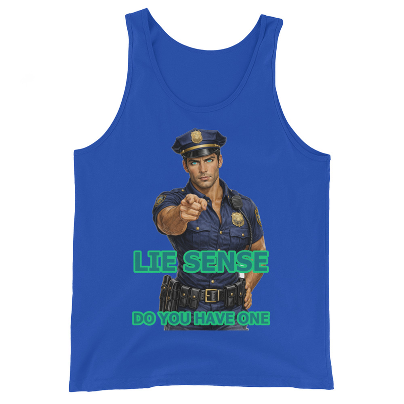 Lie Sense Male Cop – Wordplay Graphic T‑Shirt | Eteemology