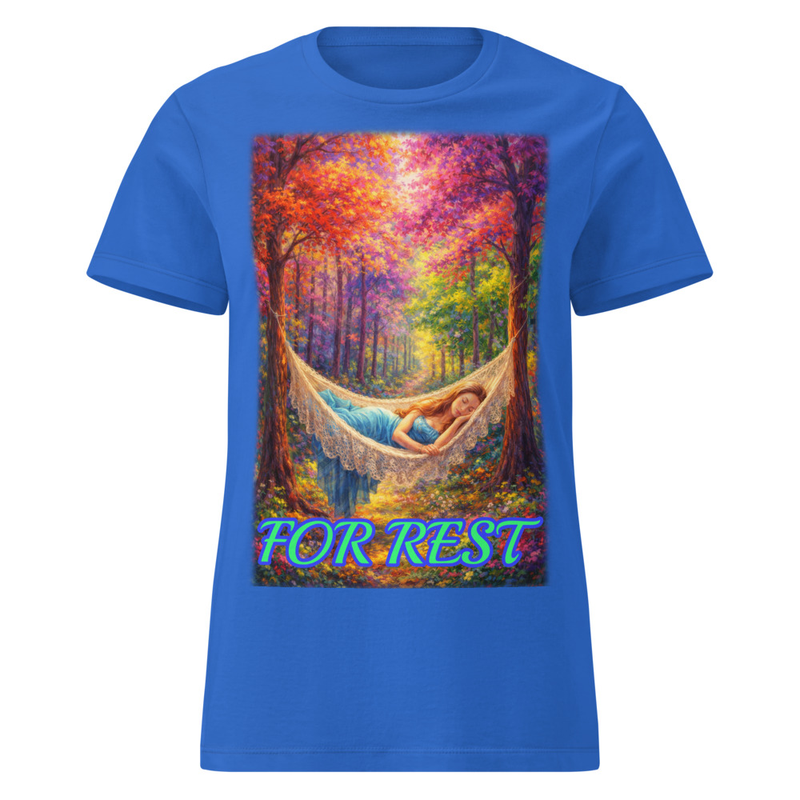 For Rest – Womens Wordplay Graphic T‑Shirt | Eteemology
