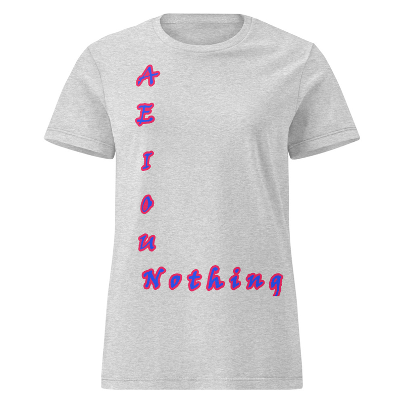 aeiouNothing – Wordplay Graphic T‑Shirt | Eteemology