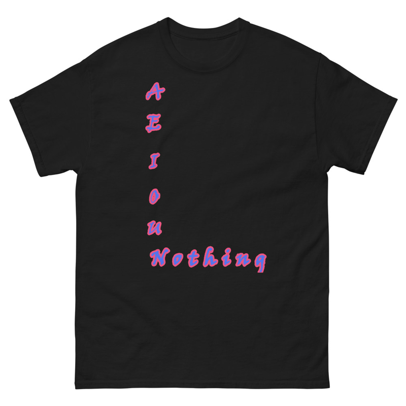 aeiouNothing – Wordplay Graphic T‑Shirt | Eteemology