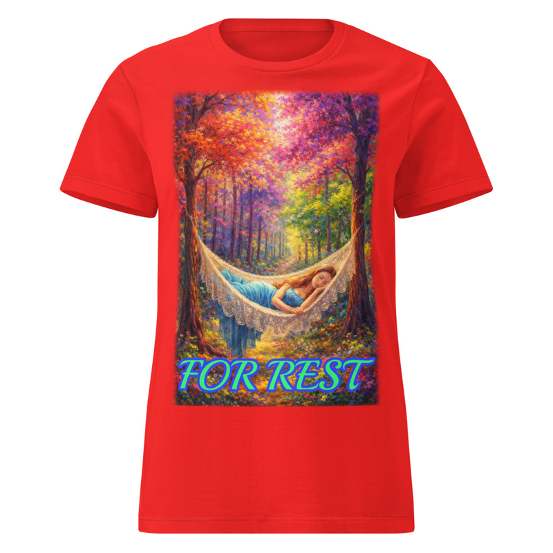 For Rest – Womens Wordplay Graphic T‑Shirt | Eteemology
