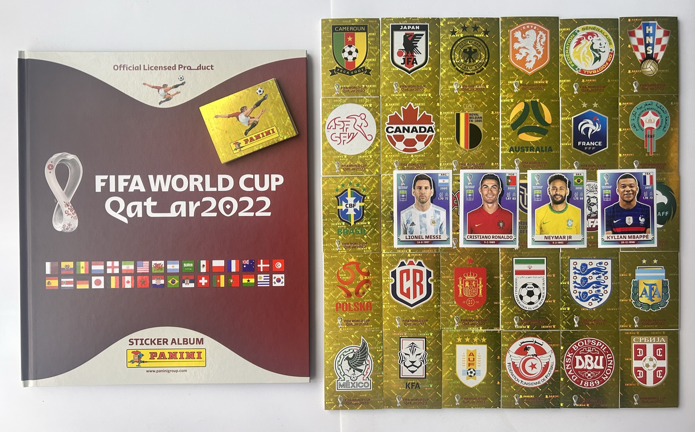 Set a Pegar Qatar 2022 Version USA + Album Pasta Dura