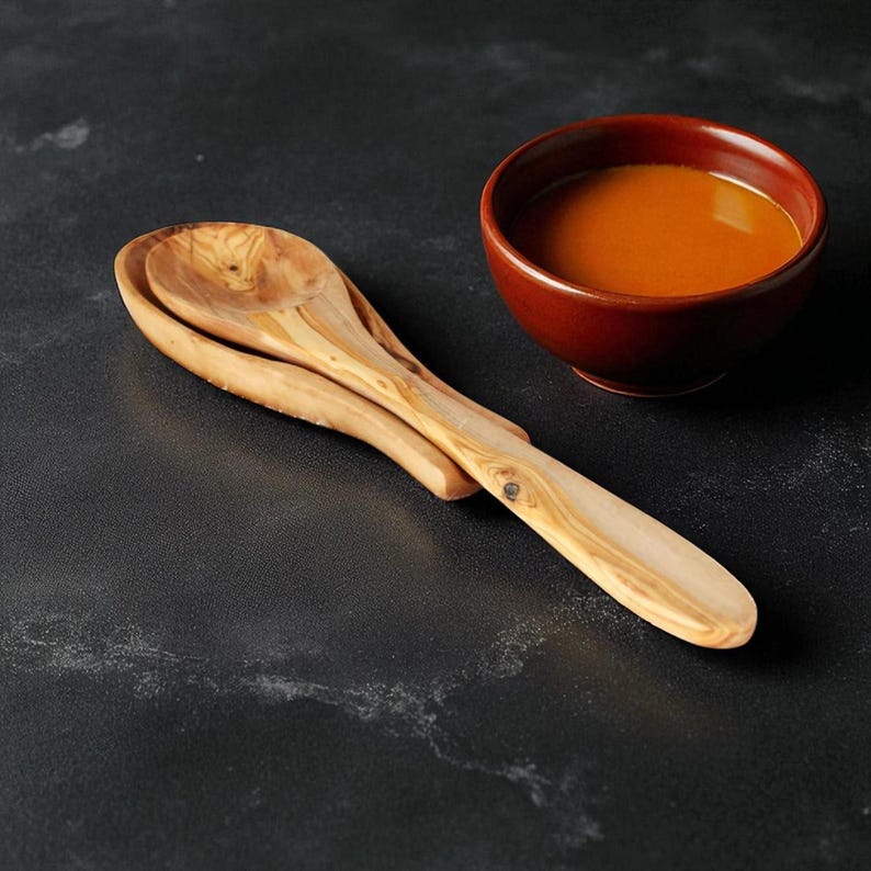 Wooden Handmade Spoon Rest | usefull kitchen utensil | Hand-carved Spoon Holder & Wood Beeswax