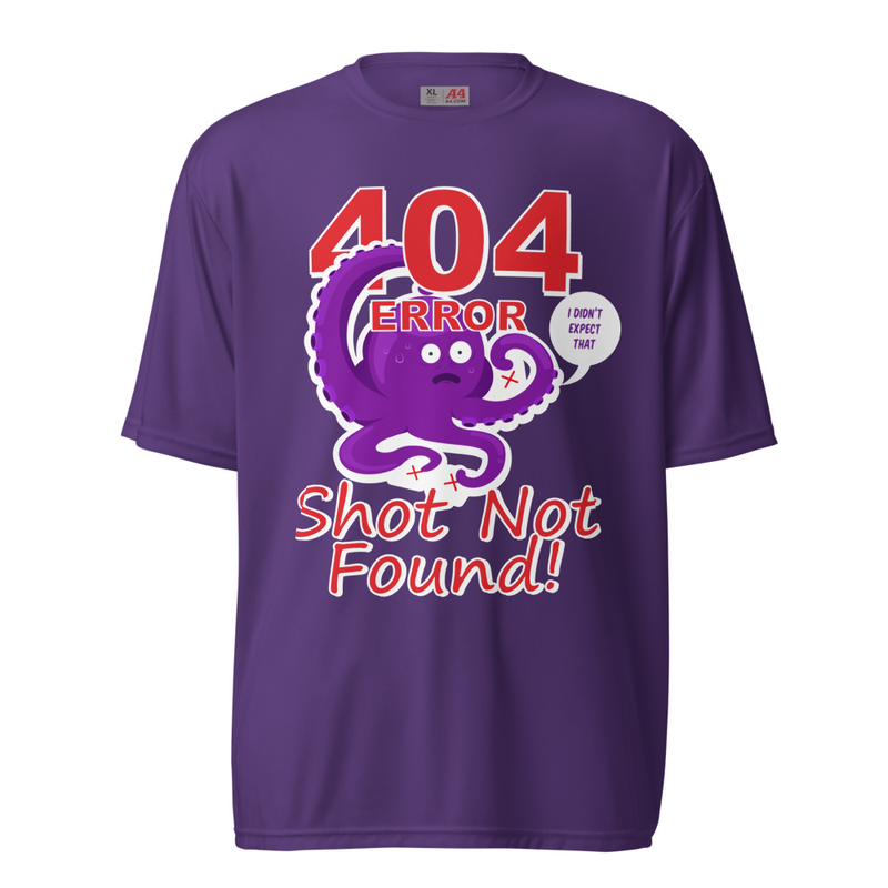 "404 - Shot Not Found!" Performance Crew Neck T-Shirt copy
