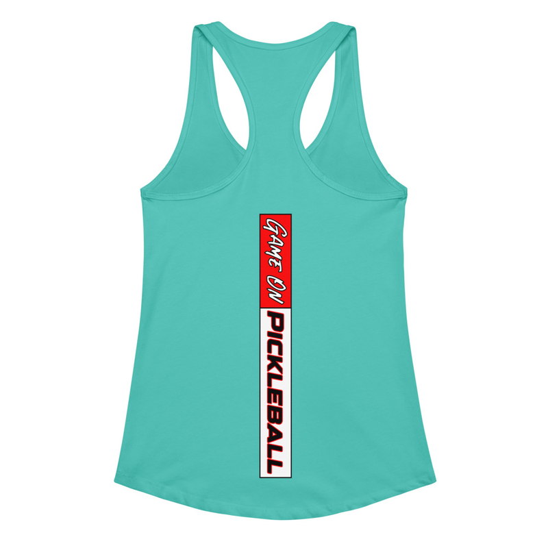 Un-Official Women's Pickleball Logo Women’s Fitted Racerback Tank Top